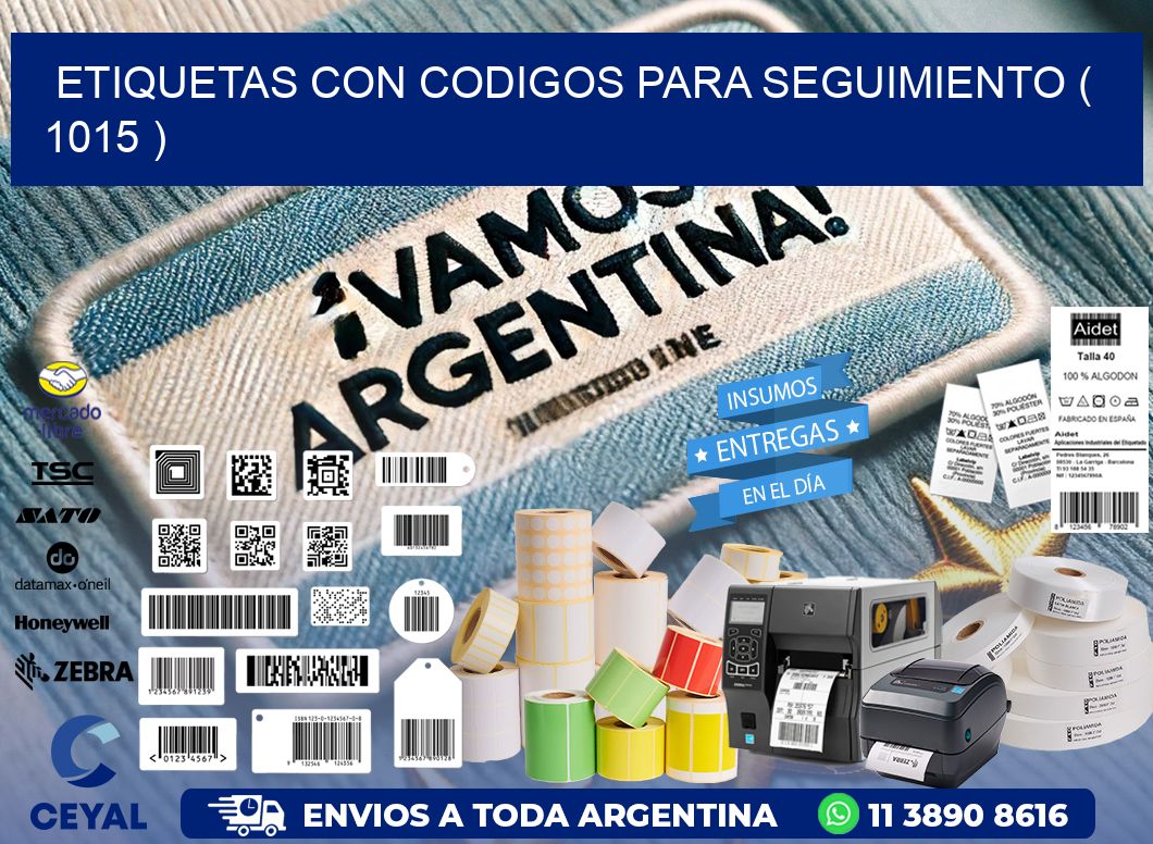 ETIQUETAS CON CODIGOS PARA SEGUIMIENTO ( 1015 )