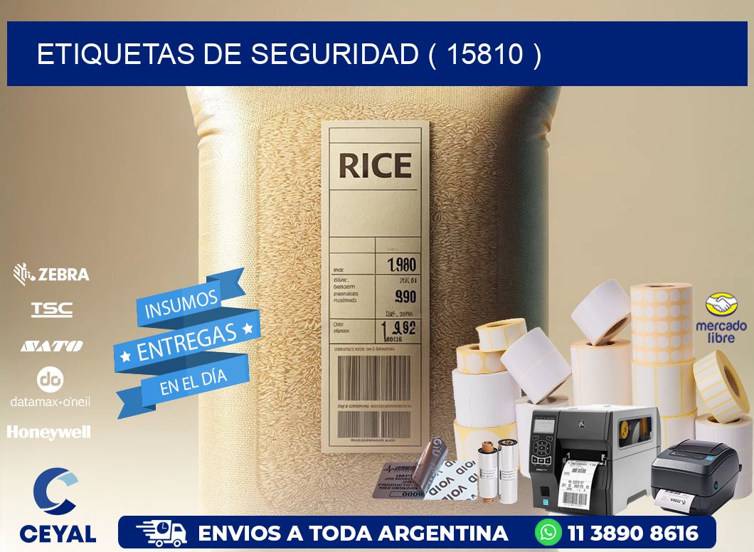 ETIQUETAS DE SEGURIDAD ( 15810 )