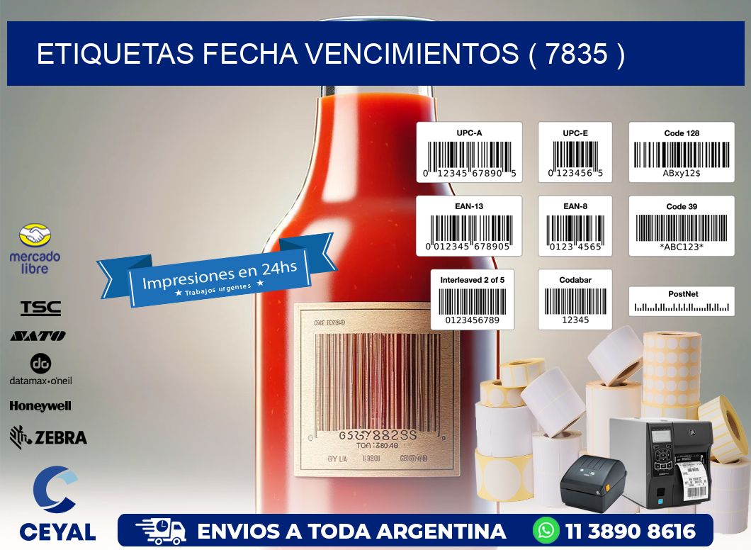 ETIQUETAS FECHA VENCIMIENTOS ( 7835 )