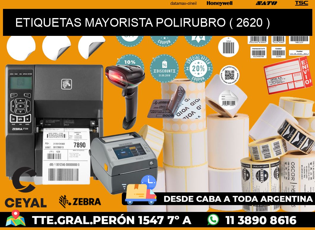 ETIQUETAS MAYORISTA POLIRUBRO ( 2620 )