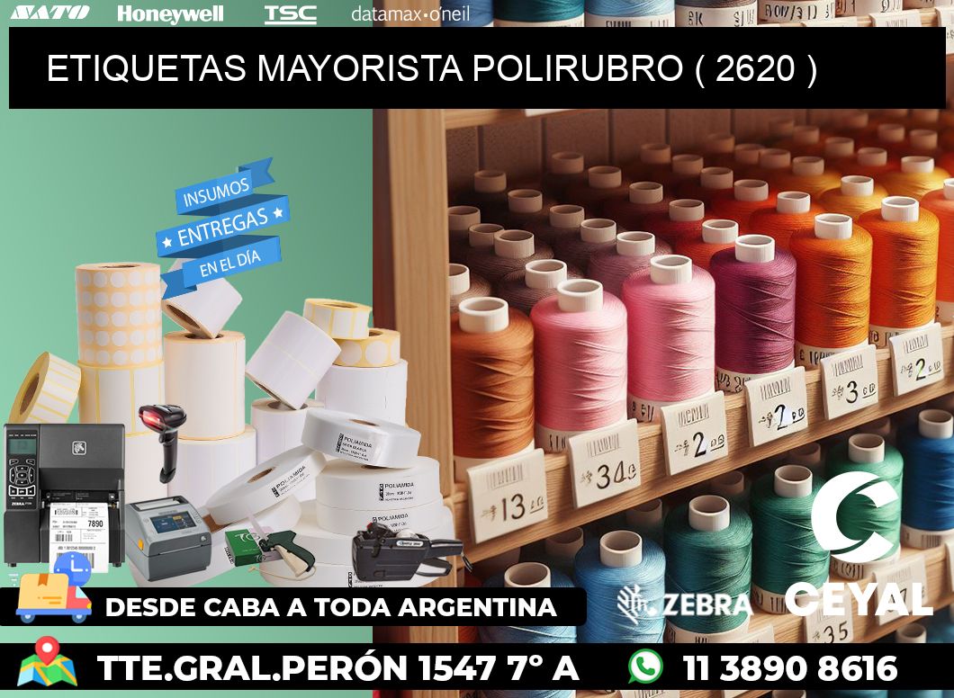ETIQUETAS MAYORISTA POLIRUBRO ( 2620 )