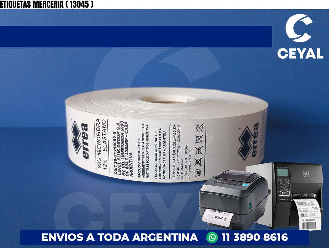 ETIQUETAS MERCERIA ( 13045 )