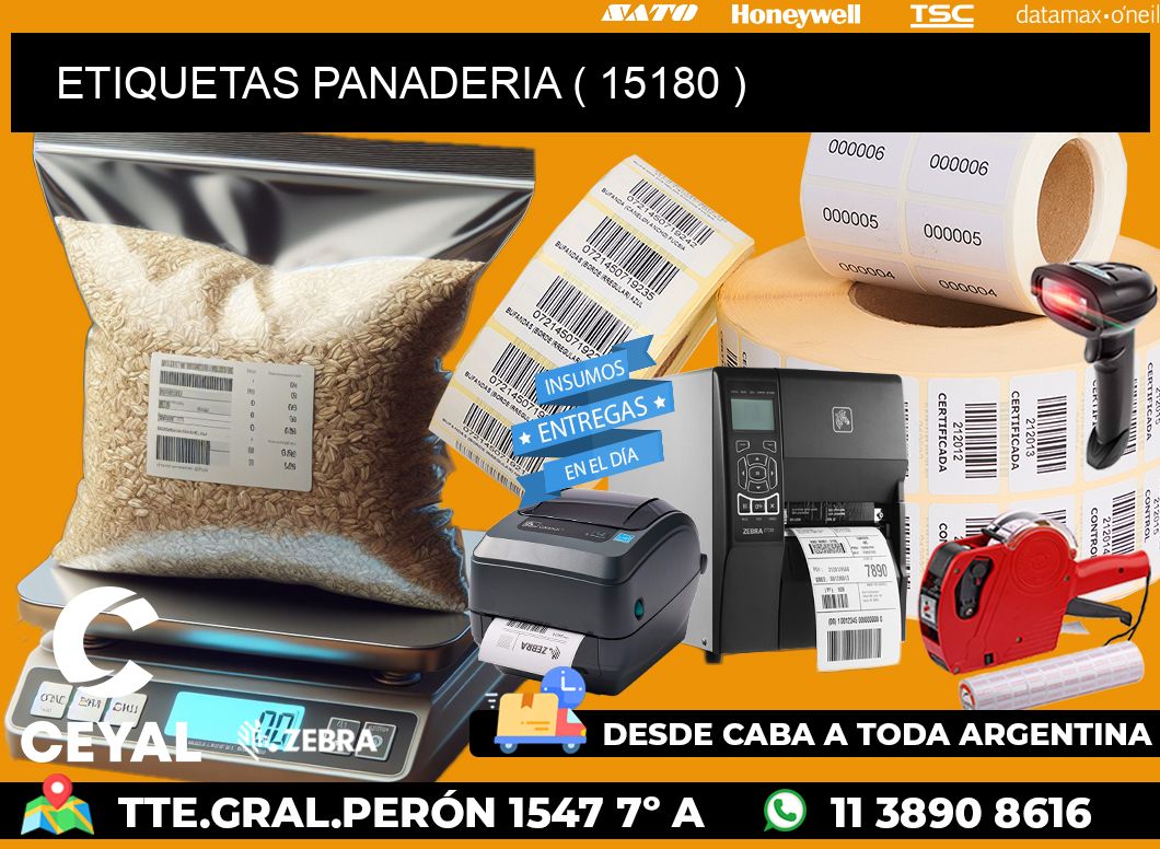 ETIQUETAS PANADERIA ( 15180 )