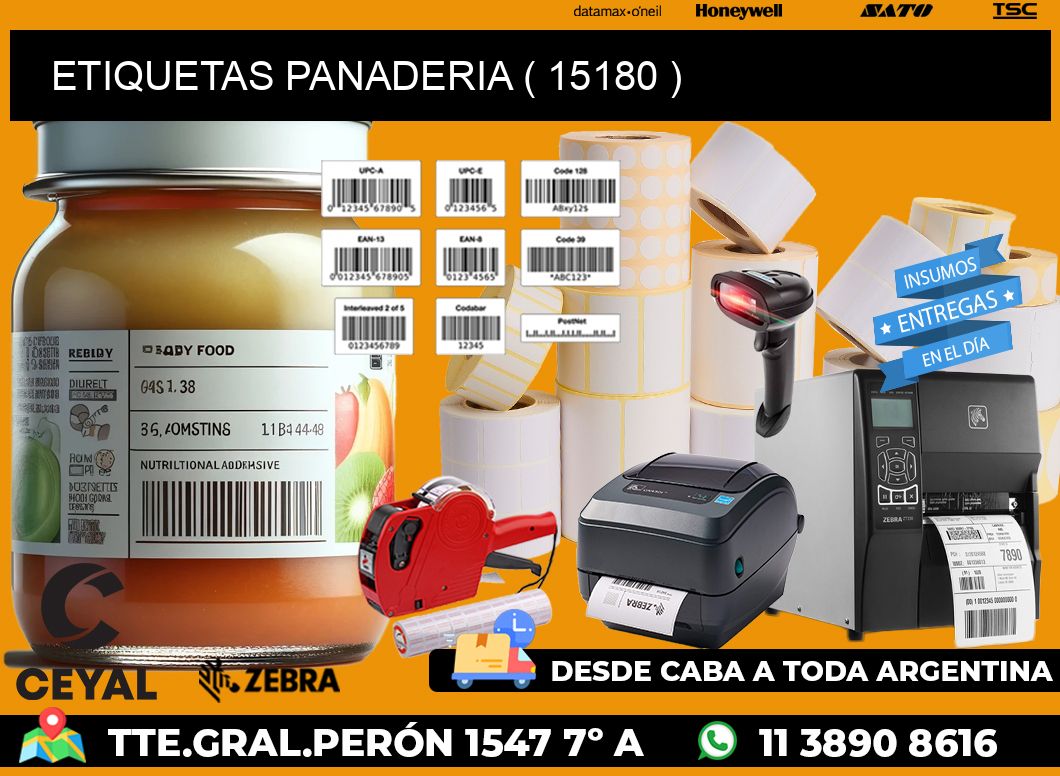 ETIQUETAS PANADERIA ( 15180 )