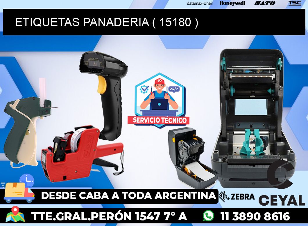 ETIQUETAS PANADERIA ( 15180 )