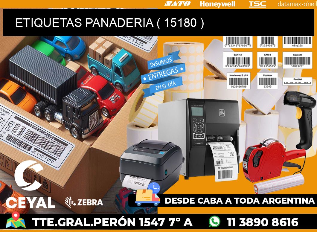 ETIQUETAS PANADERIA ( 15180 )