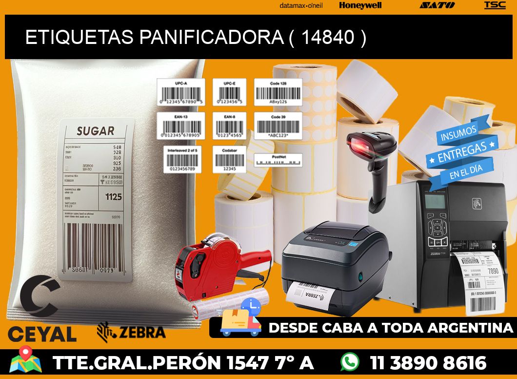 ETIQUETAS PANIFICADORA ( 14840 )