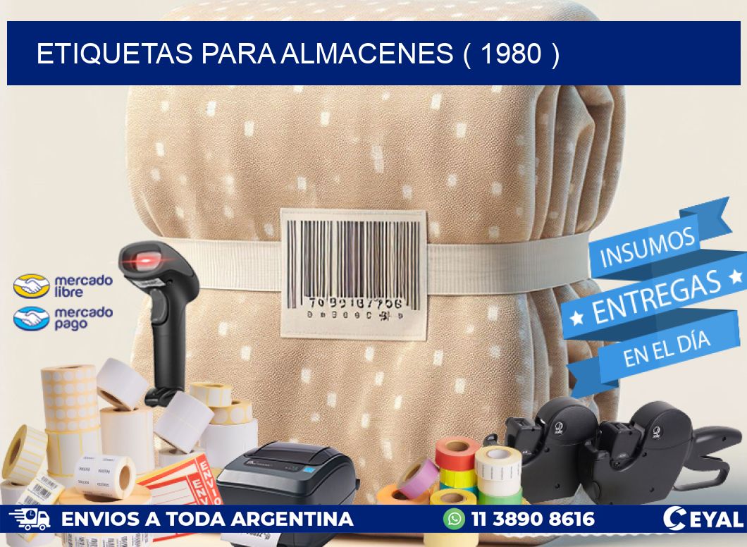 ETIQUETAS PARA ALMACENES ( 1980 )