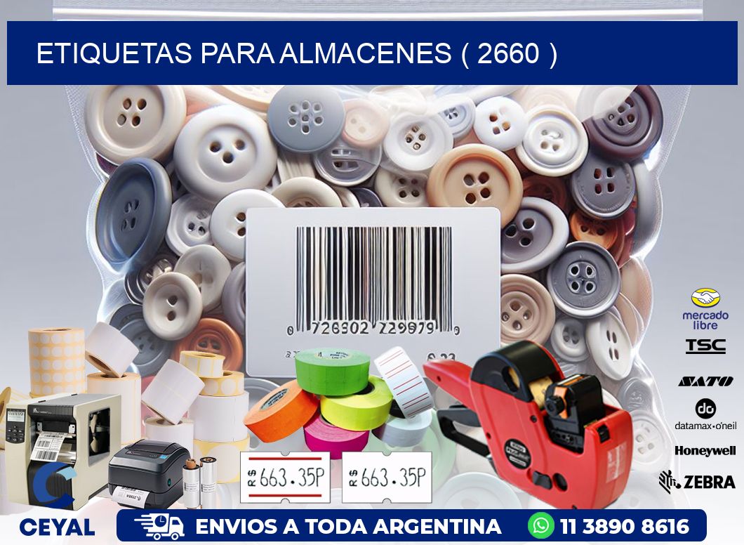 ETIQUETAS PARA ALMACENES ( 2660 )
