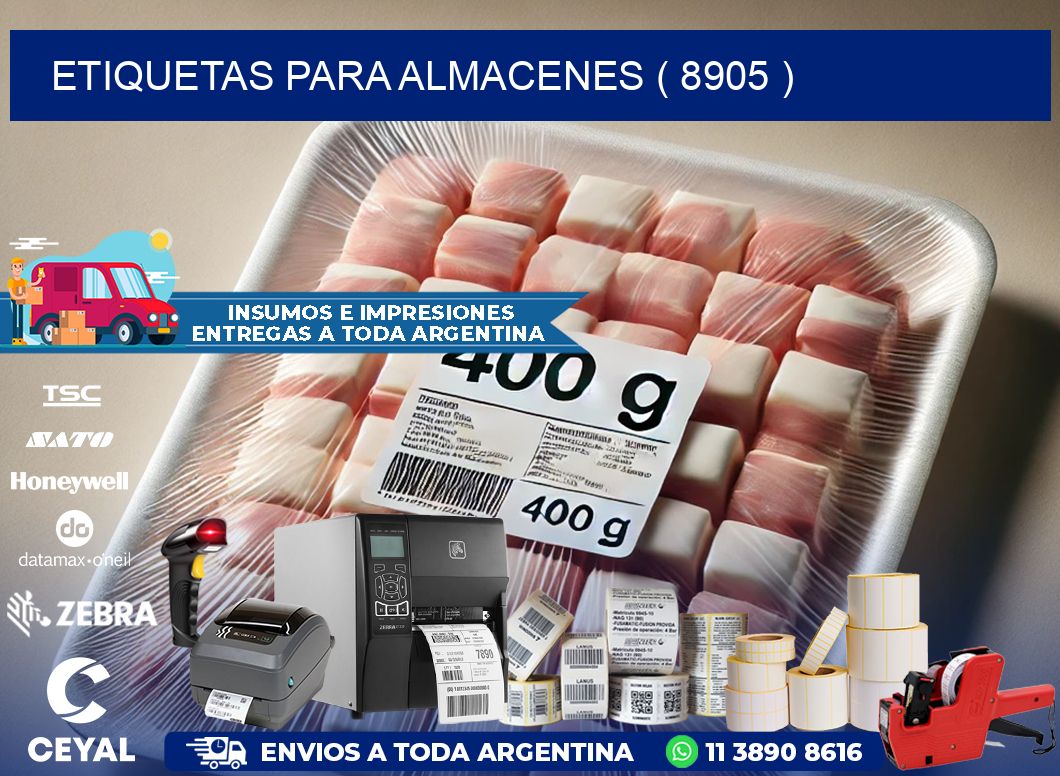 ETIQUETAS PARA ALMACENES ( 8905 )