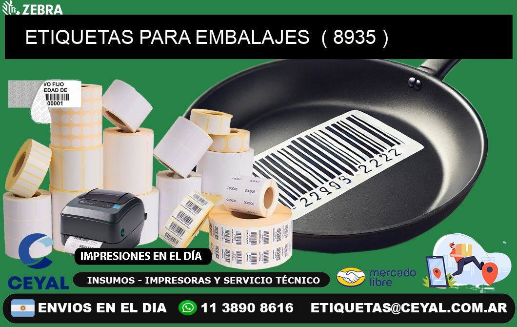 ETIQUETAS PARA EMBALAJES  ( 8935 )