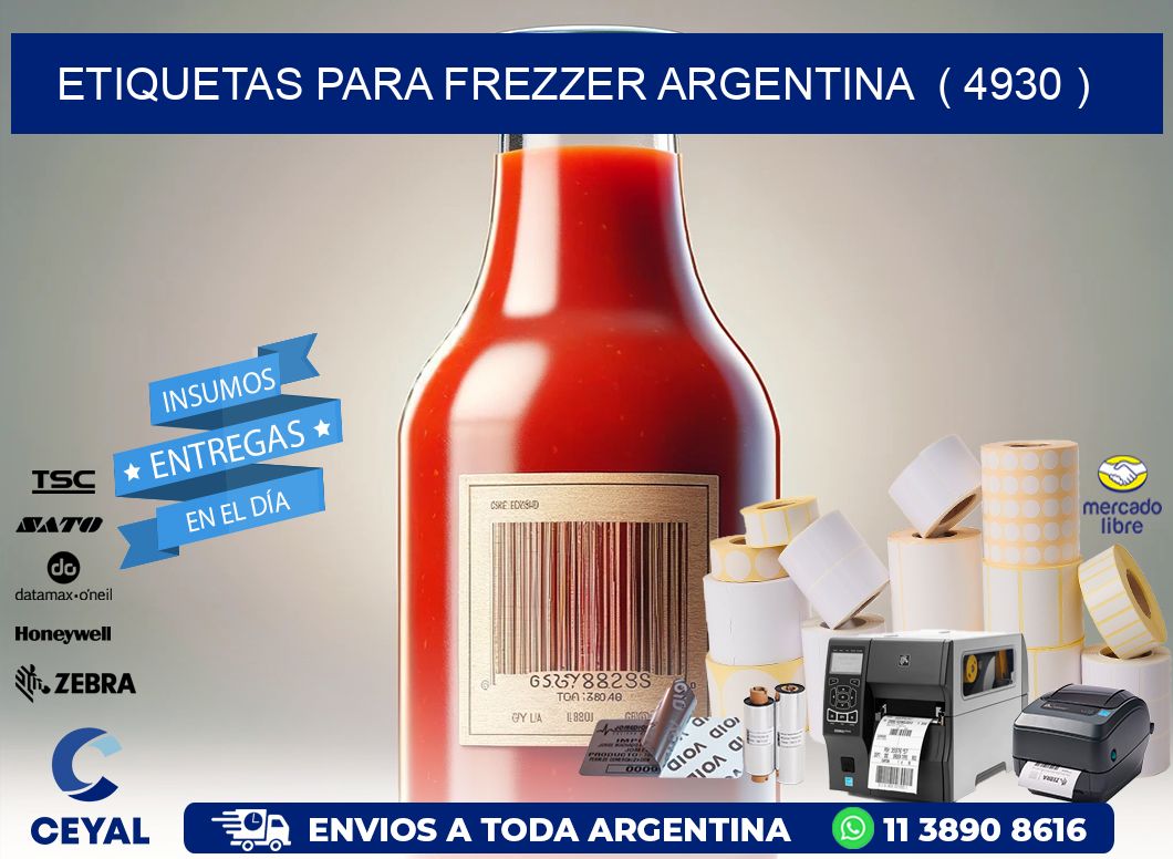 ETIQUETAS PARA FREZZER ARGENTINA ( 4930 )