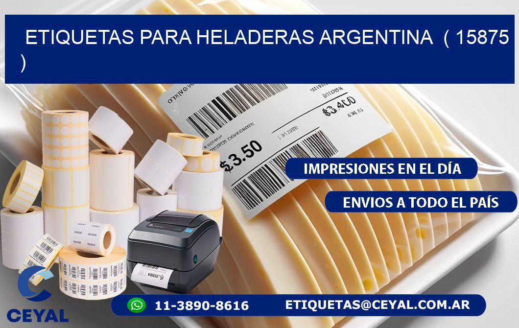 ETIQUETAS PARA HELADERAS ARGENTINA  ( 15875 )