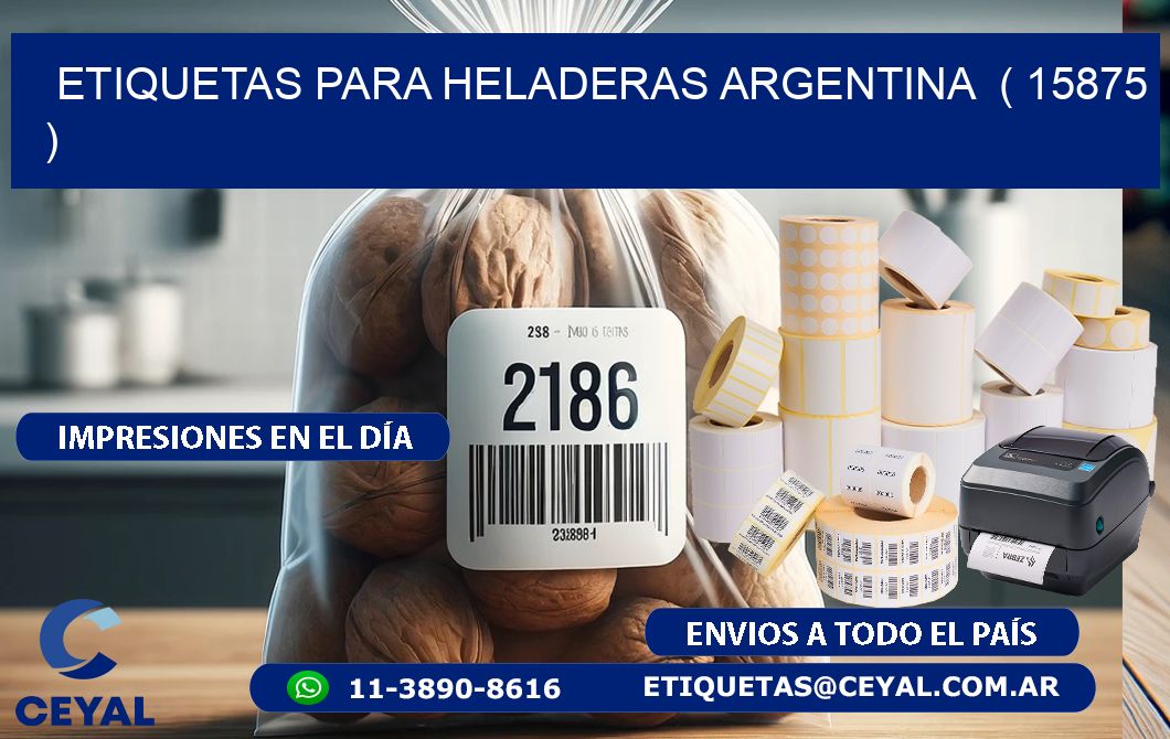 ETIQUETAS PARA HELADERAS ARGENTINA ( 15875 )