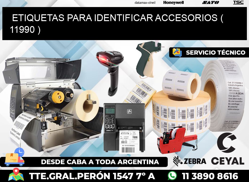 ETIQUETAS PARA IDENTIFICAR ACCESORIOS ( 11990 )