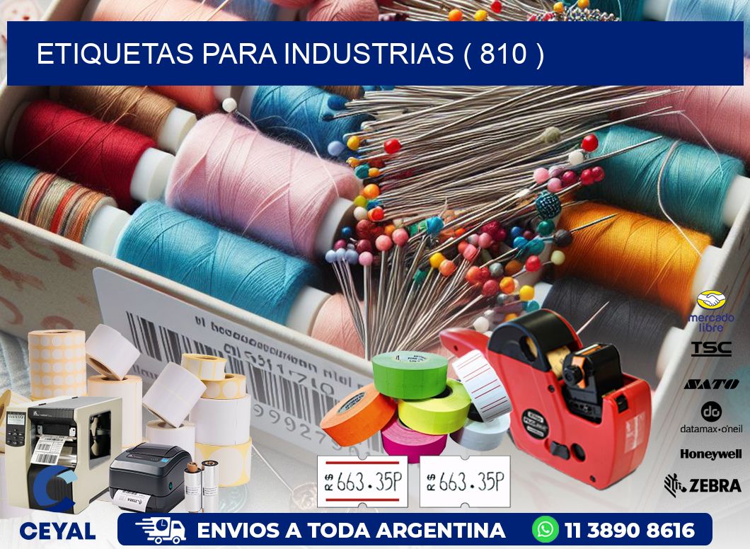 ETIQUETAS PARA INDUSTRIAS ( 810 )