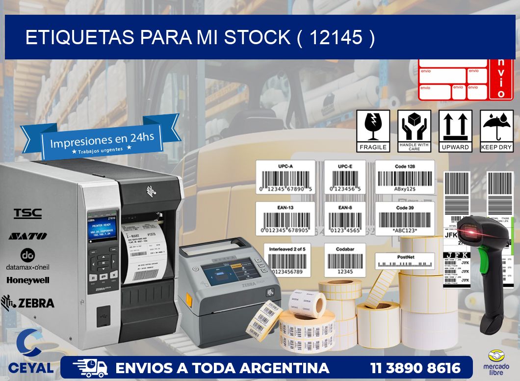 ETIQUETAS PARA MI STOCK ( 12145 )