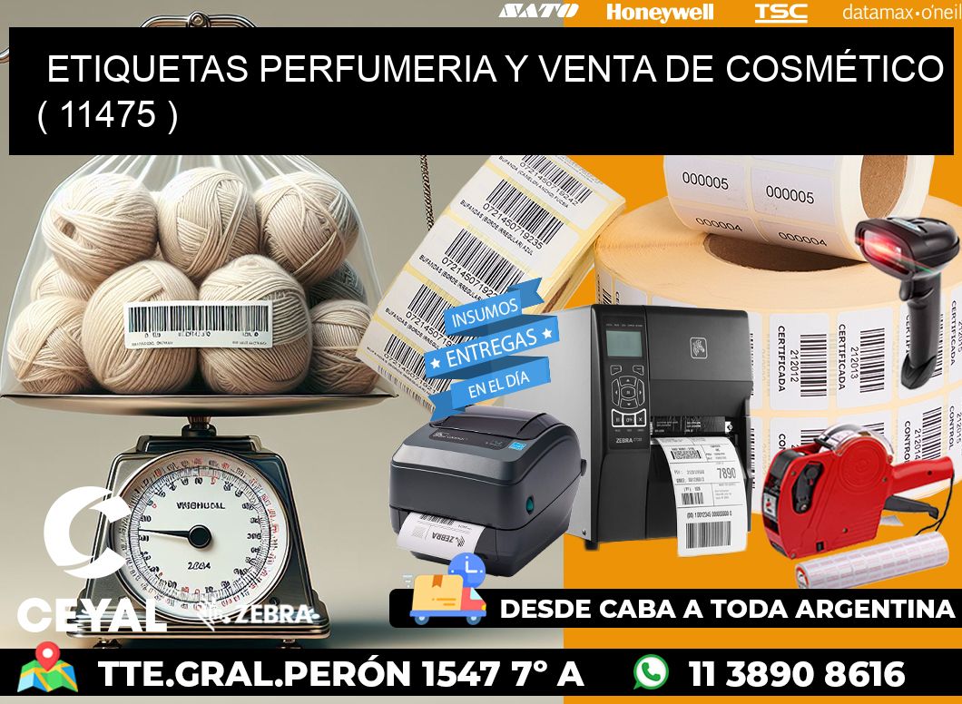 ETIQUETAS PERFUMERIA Y VENTA DE COSMÉTICO ( 11475 )