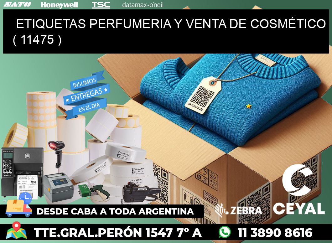 ETIQUETAS PERFUMERIA Y VENTA DE COSMÉTICO ( 11475 )