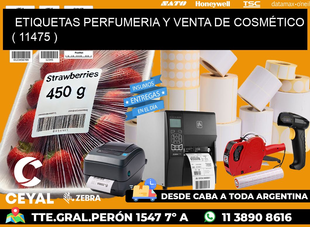 ETIQUETAS PERFUMERIA Y VENTA DE COSMÉTICO ( 11475 )