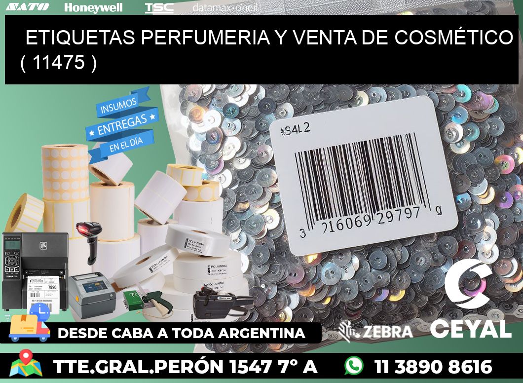 ETIQUETAS PERFUMERIA Y VENTA DE COSMÉTICO ( 11475 )