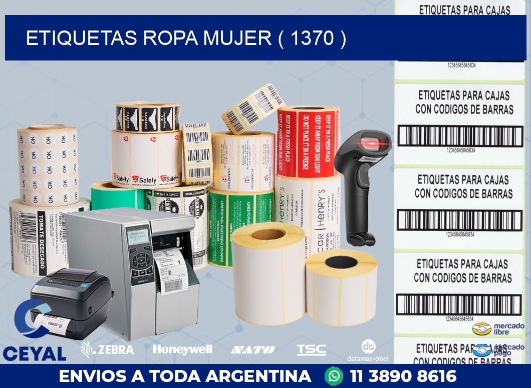 ETIQUETAS ROPA MUJER ( 1370 )
