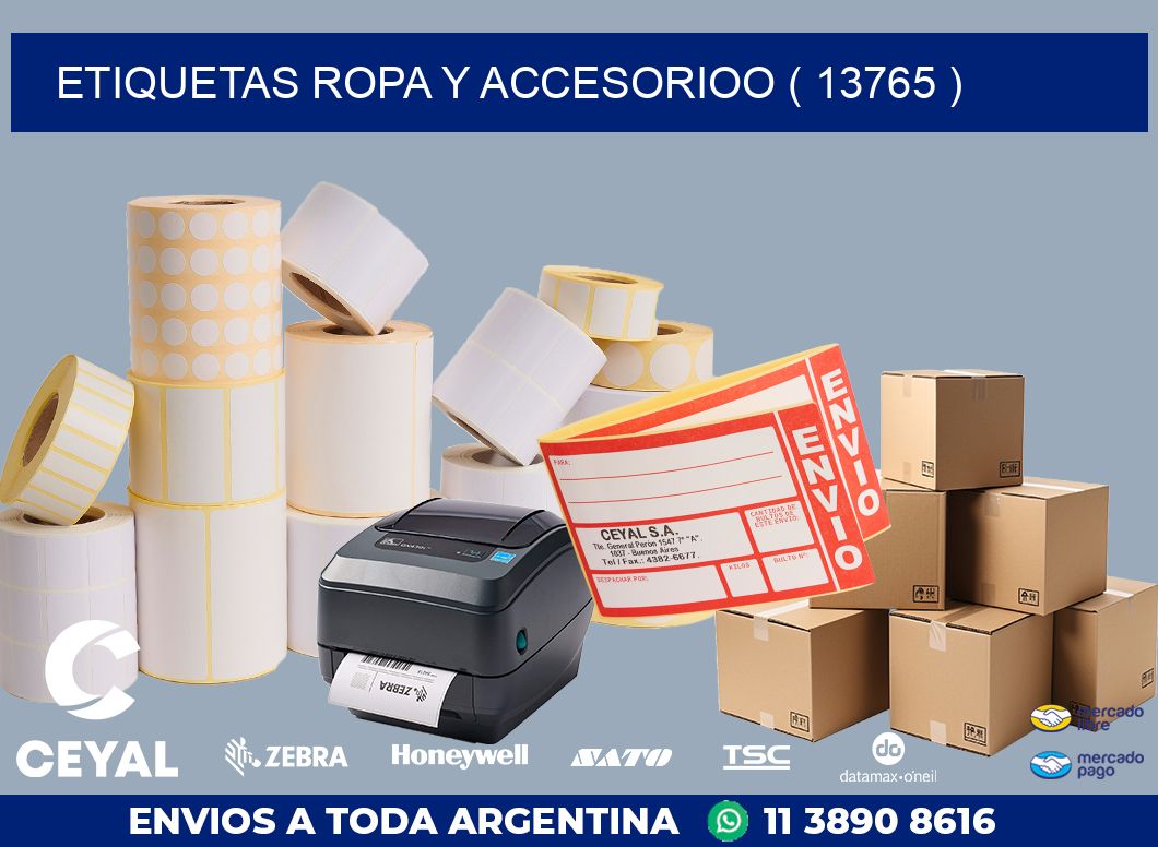 ETIQUETAS ROPA Y ACCESORIOO ( 13765 )