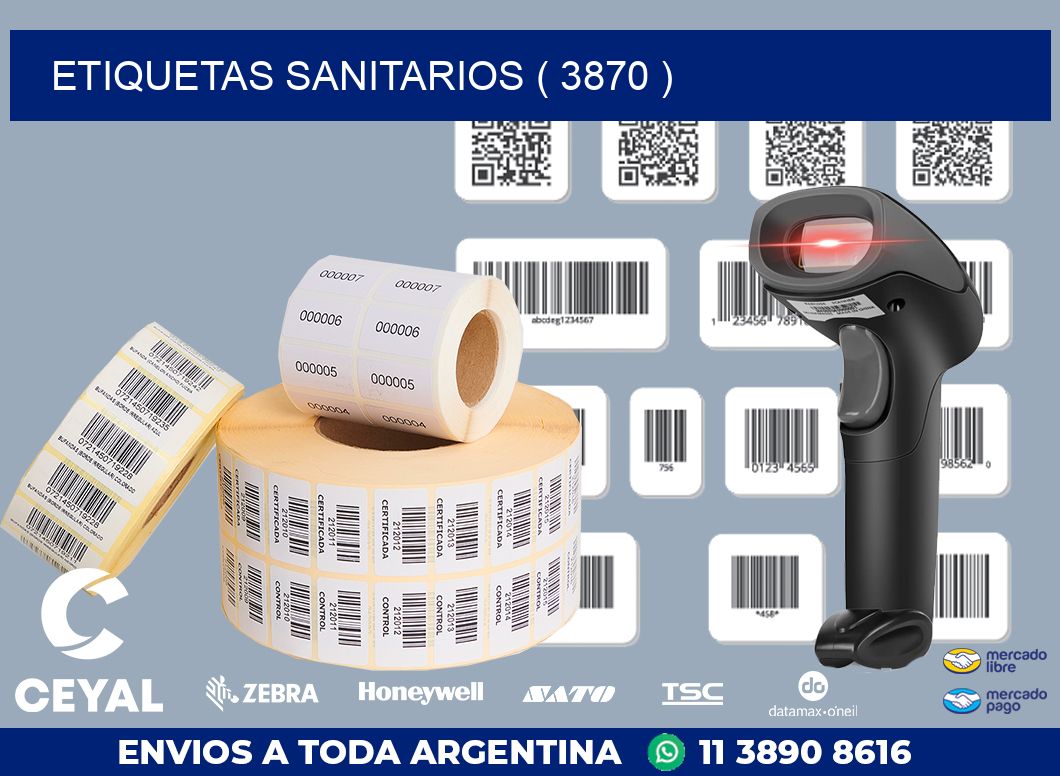 ETIQUETAS SANITARIOS ( 3870 )