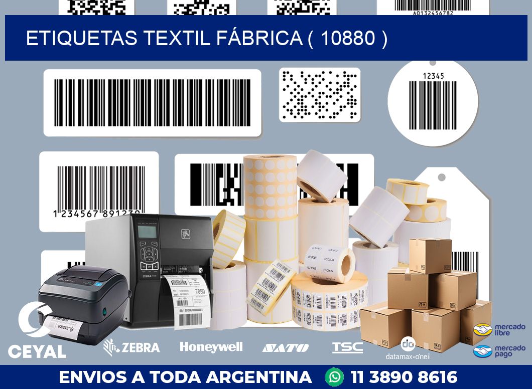 ETIQUETAS TEXTIL FÁBRICA ( 10880 )