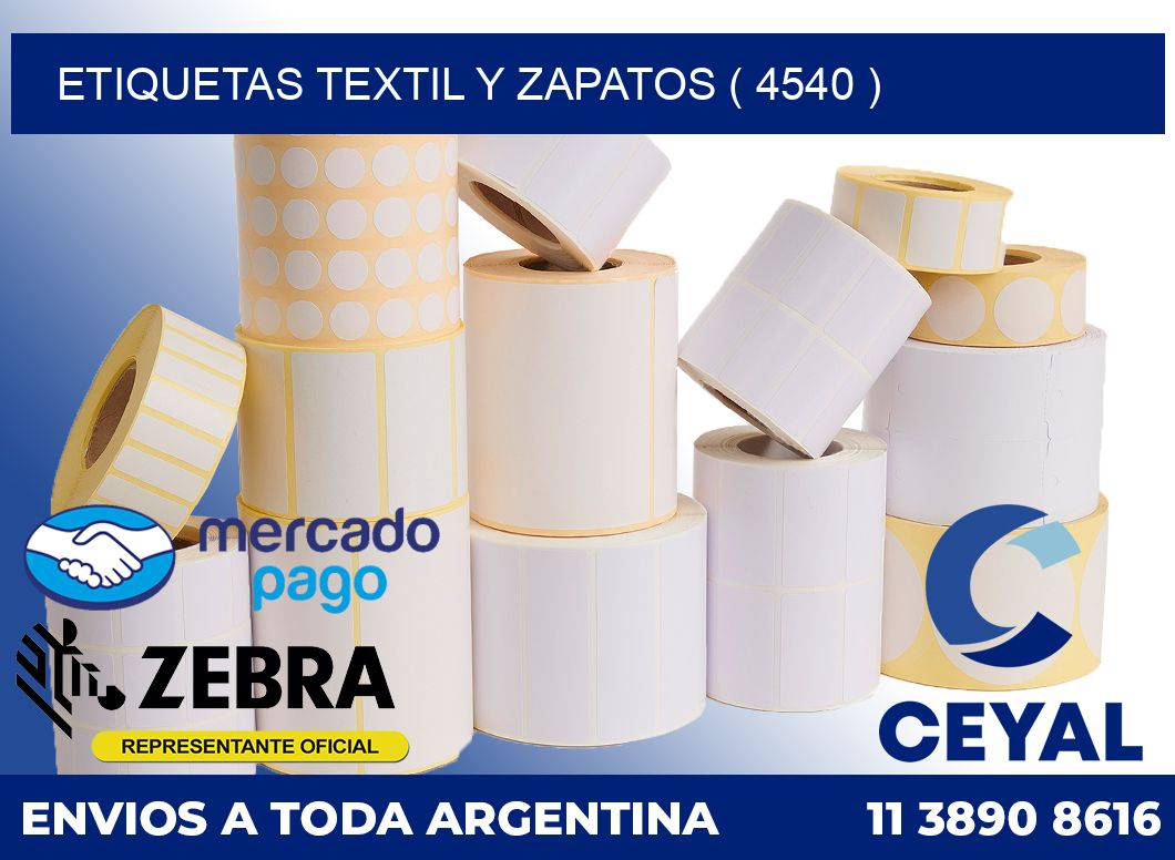 ETIQUETAS TEXTIL Y ZAPATOS ( 4540 )