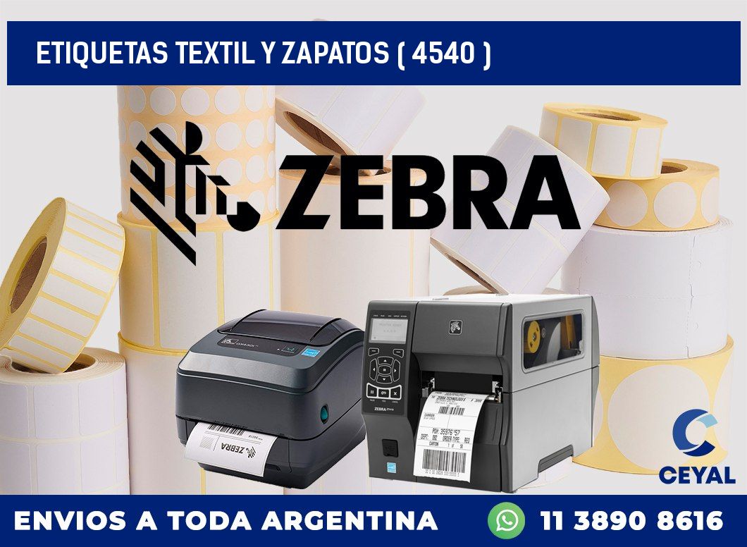 ETIQUETAS TEXTIL Y ZAPATOS ( 4540 )