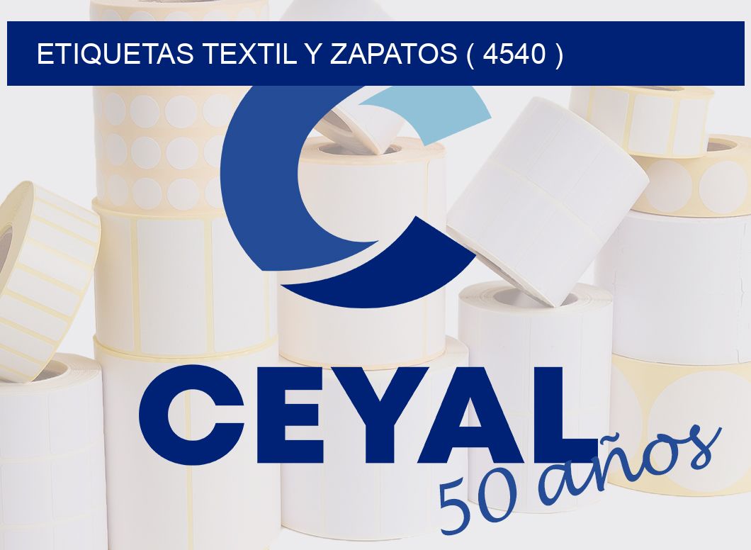 ETIQUETAS TEXTIL Y ZAPATOS ( 4540 )