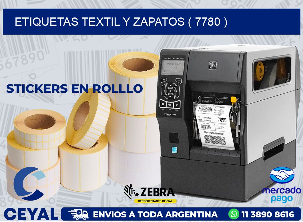 ETIQUETAS TEXTIL Y ZAPATOS ( 7780 )