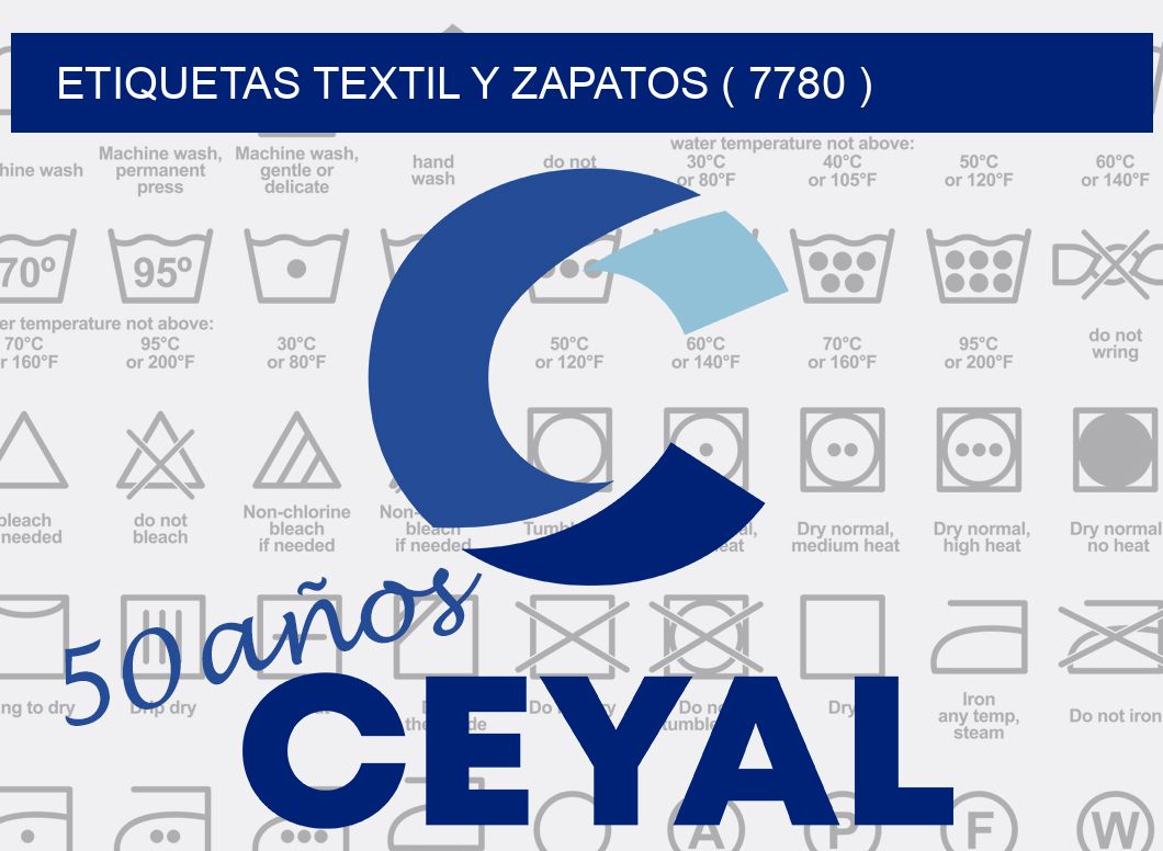 ETIQUETAS TEXTIL Y ZAPATOS ( 7780 )
