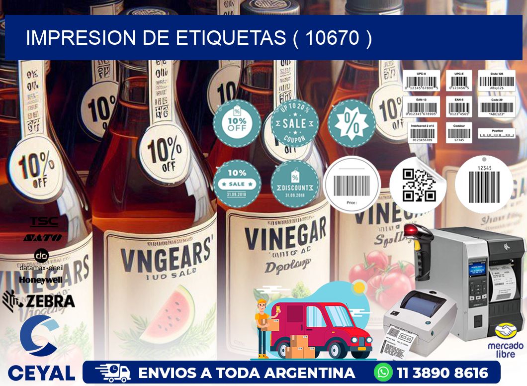 IMPRESION DE ETIQUETAS ( 10670 )