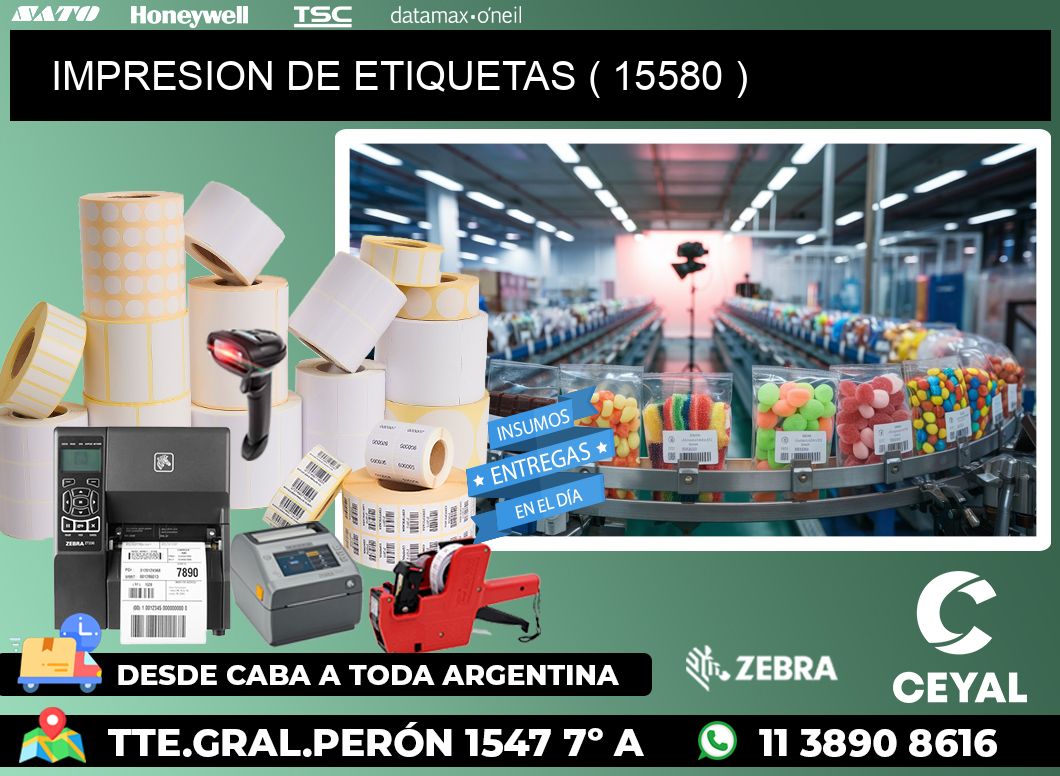IMPRESION DE ETIQUETAS ( 15580 )