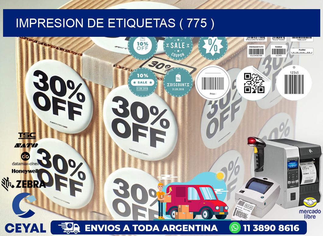 IMPRESION DE ETIQUETAS ( 775 )