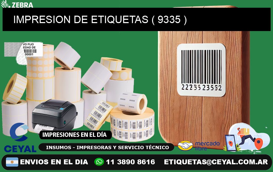 IMPRESION DE ETIQUETAS ( 9335 )