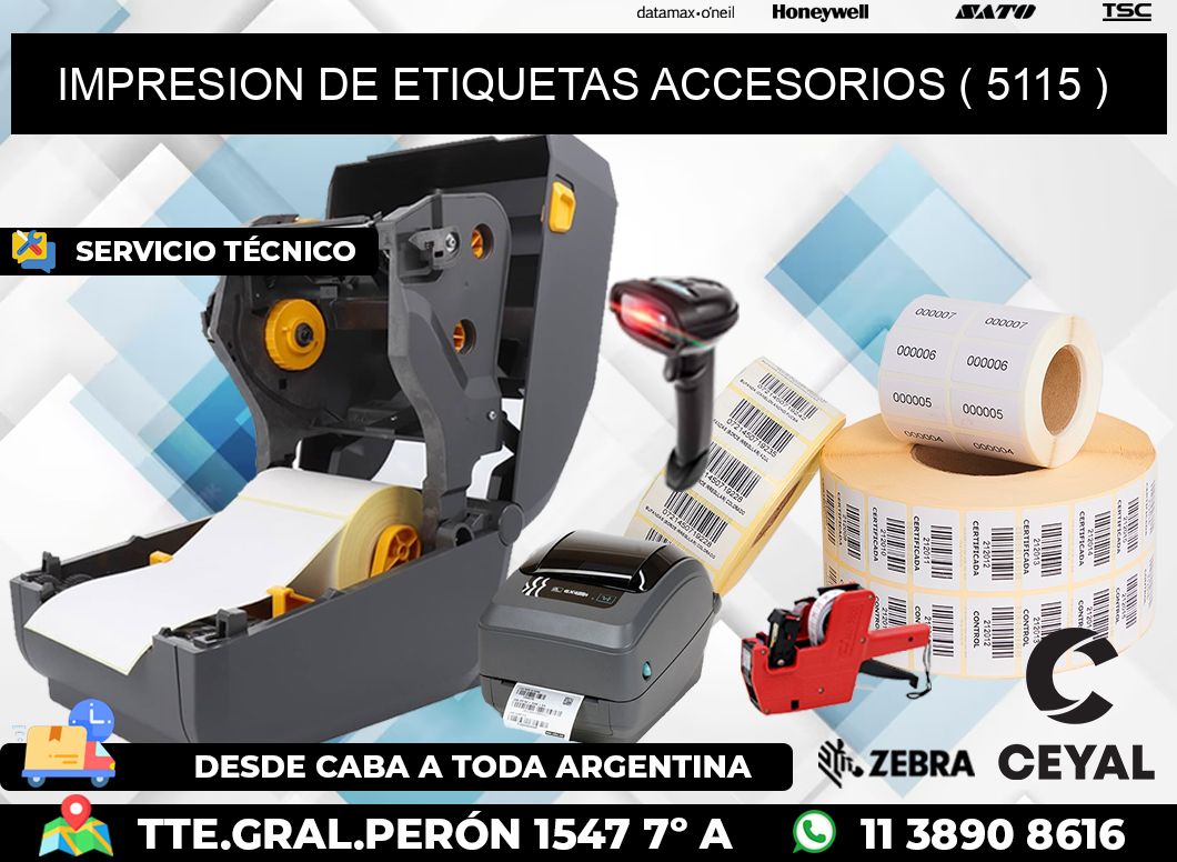 IMPRESION DE ETIQUETAS ACCESORIOS ( 5115 )