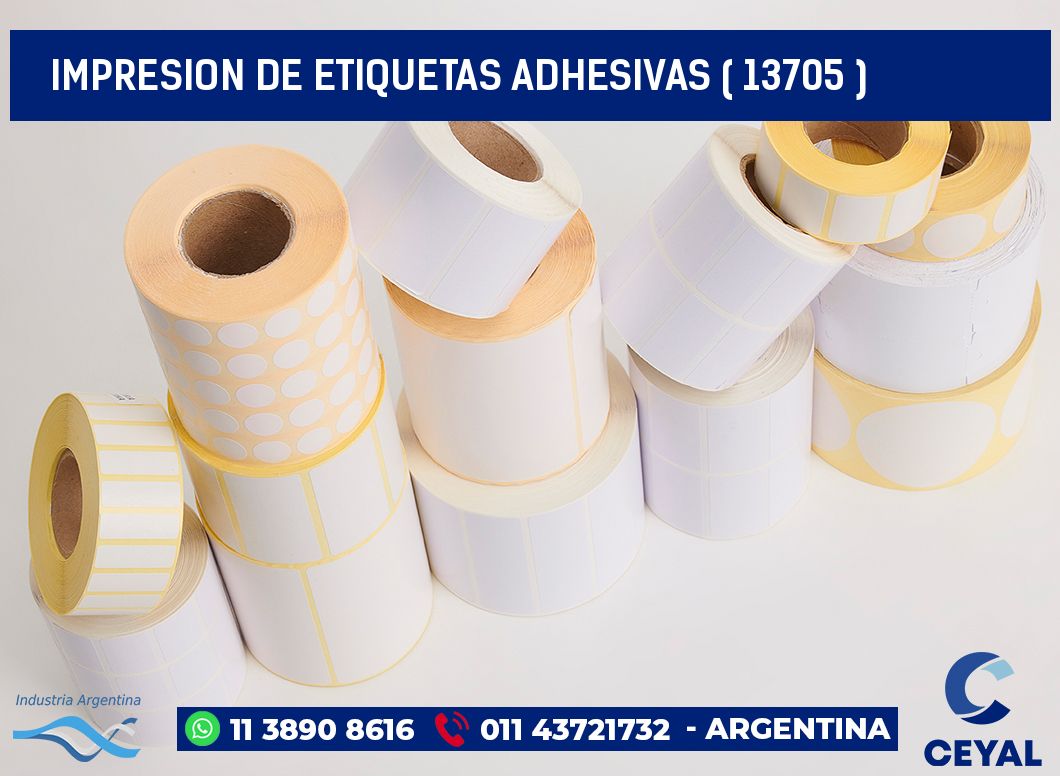 IMPRESION DE ETIQUETAS ADHESIVAS ( 13705 )