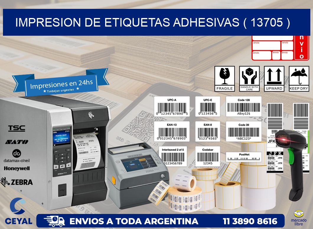 IMPRESION DE ETIQUETAS ADHESIVAS ( 13705 )