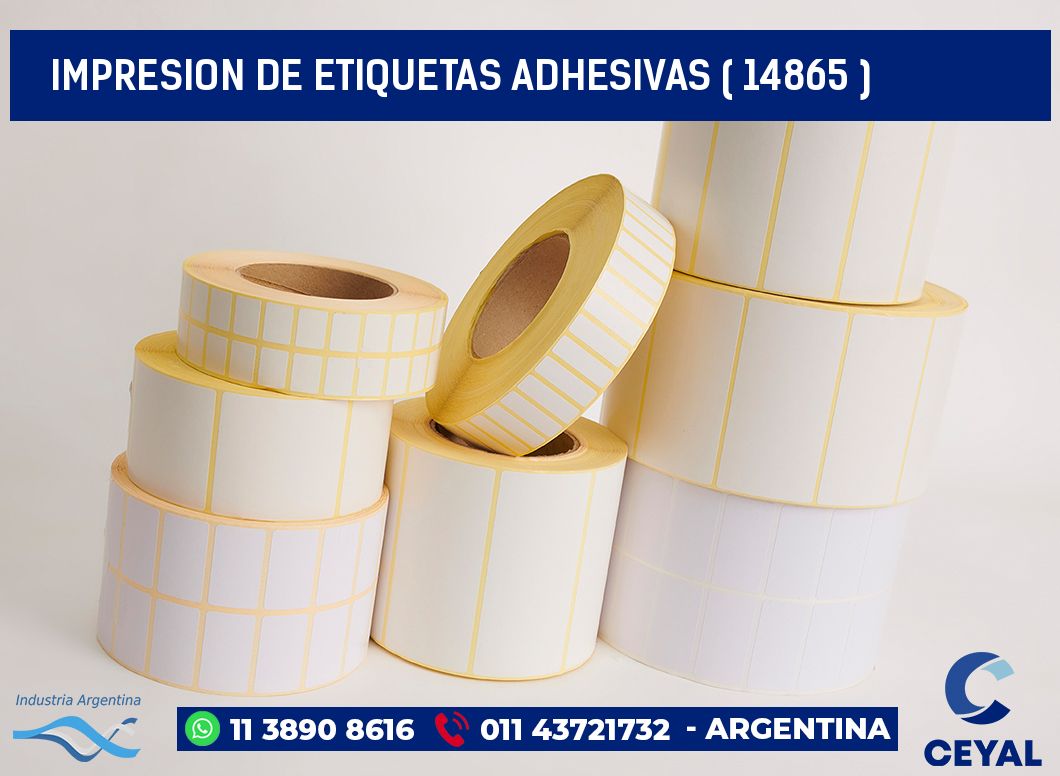 IMPRESION DE ETIQUETAS ADHESIVAS ( 14865 )
