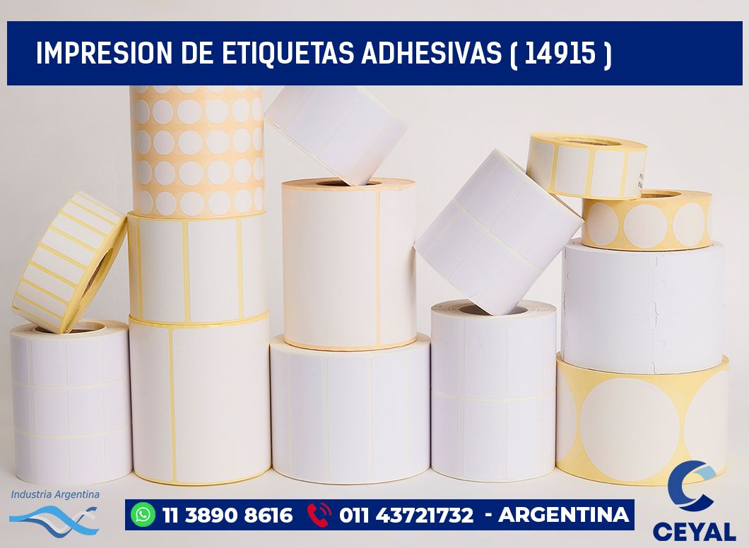 IMPRESION DE ETIQUETAS ADHESIVAS ( 14915 )