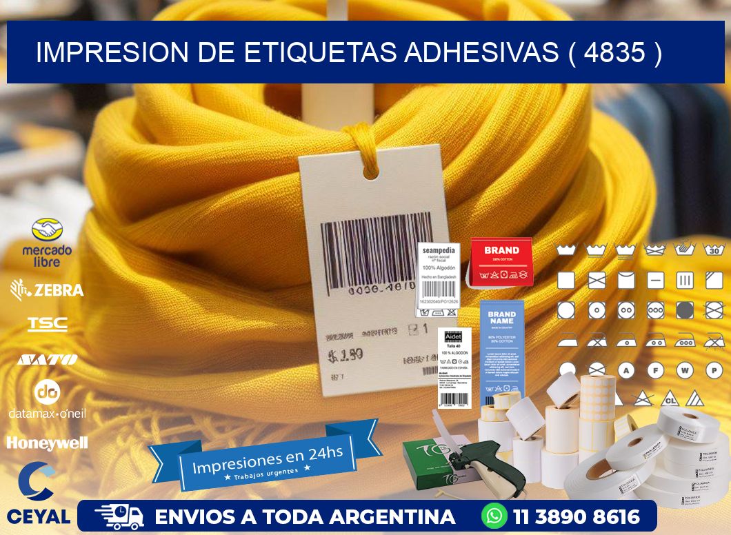 IMPRESION DE ETIQUETAS ADHESIVAS ( 4835 )