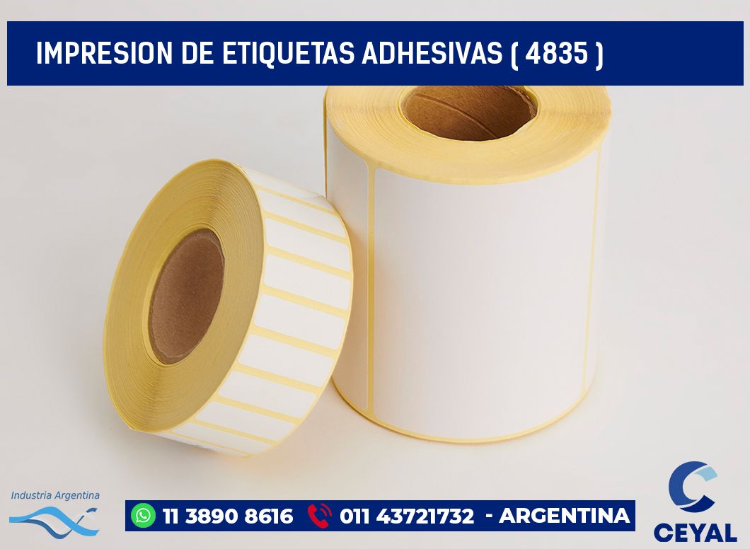 IMPRESION DE ETIQUETAS ADHESIVAS ( 4835 )