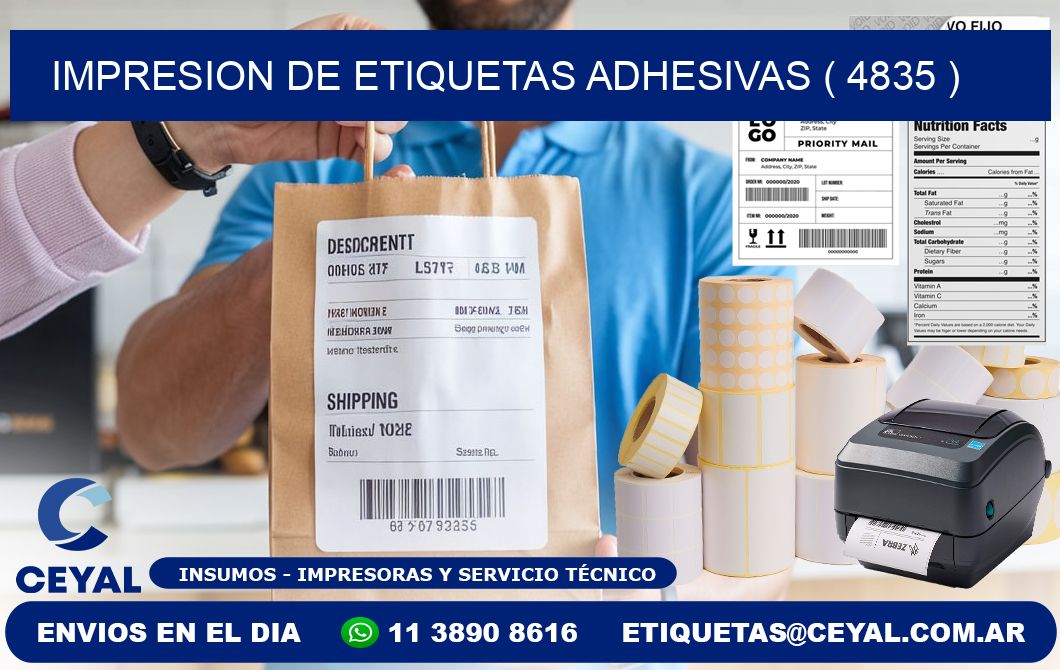 IMPRESION DE ETIQUETAS ADHESIVAS ( 4835 )