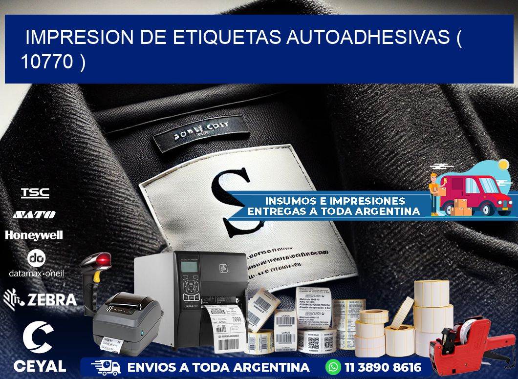 IMPRESION DE ETIQUETAS AUTOADHESIVAS ( 10770 )