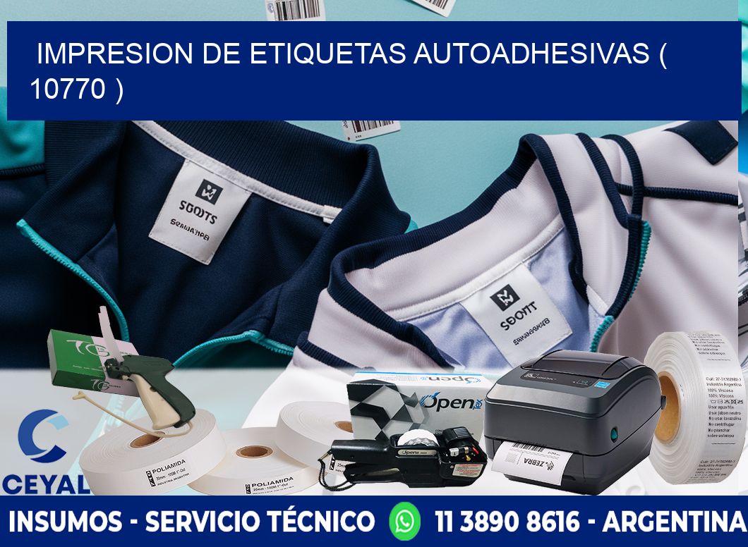 IMPRESION DE ETIQUETAS AUTOADHESIVAS ( 10770 )