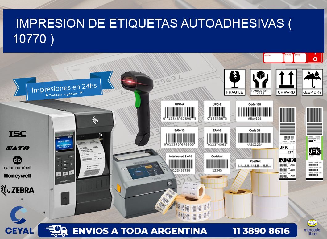 IMPRESION DE ETIQUETAS AUTOADHESIVAS ( 10770 )