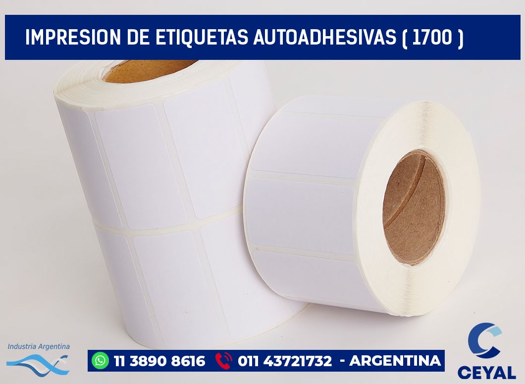 IMPRESION DE ETIQUETAS AUTOADHESIVAS ( 1700 )